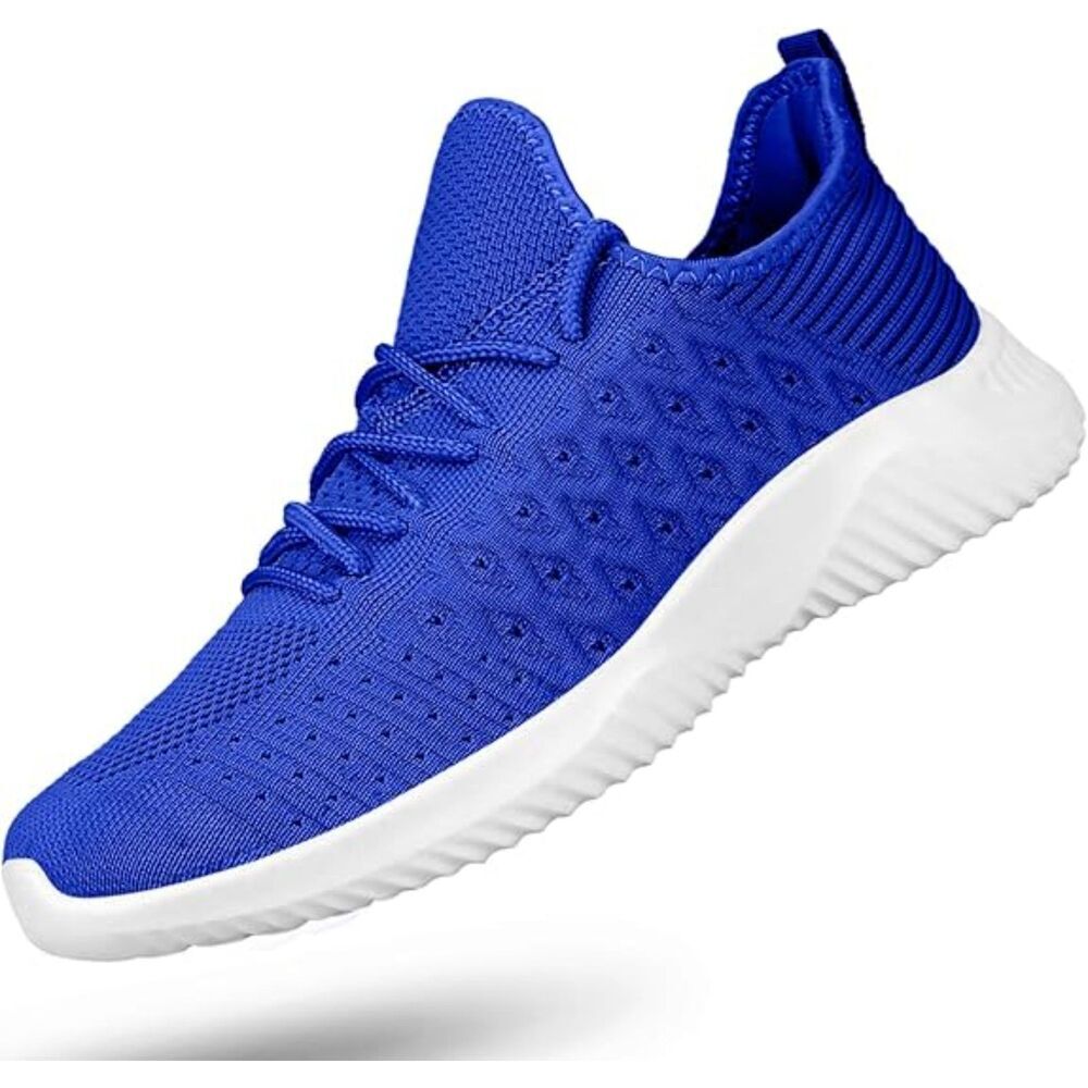 Men's Blue Slip On Lightweight Breathable Comfortable Fashion Sneakers